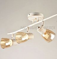 Люстра потолочная трехрожковая Мелодия Света Е27 220В Белое золото картинка 